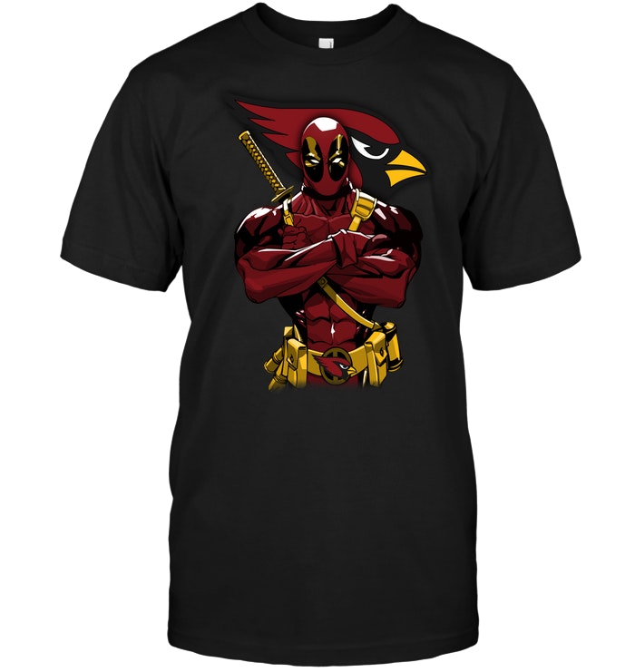Arizona Cardinals Deadpool Nfl T-Shirt